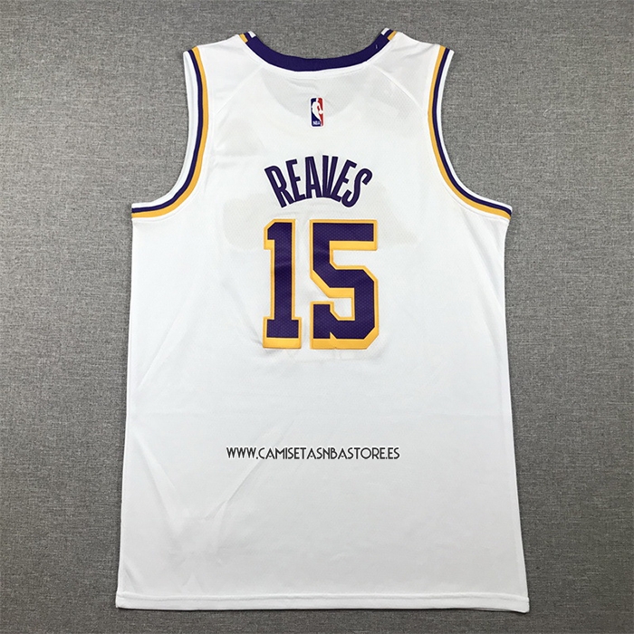 Austin Reaves NO 15 Camiseta Los Angeles Lakers Association 2022-23 Blanco